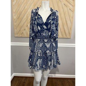 MISA Los Angeles Lorena Dress in Blue Nile - Size XS